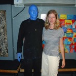 Iva a blue man