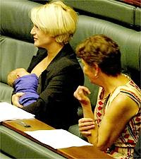 Kojenie v austrálskom parlamente
