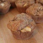 Jablkový muffin z celoznnej múky