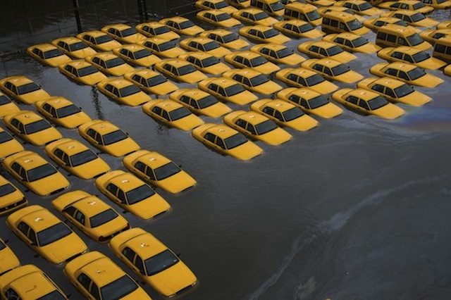 Parkovisko taxíkov v Hobokene