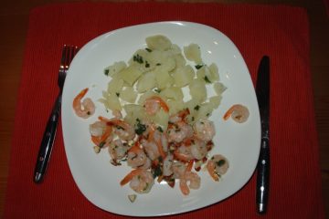 Cesnakové krevety