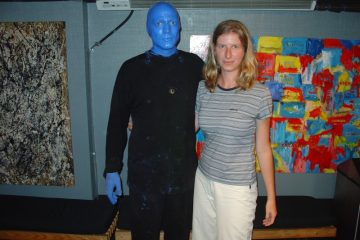 Iva a blue man